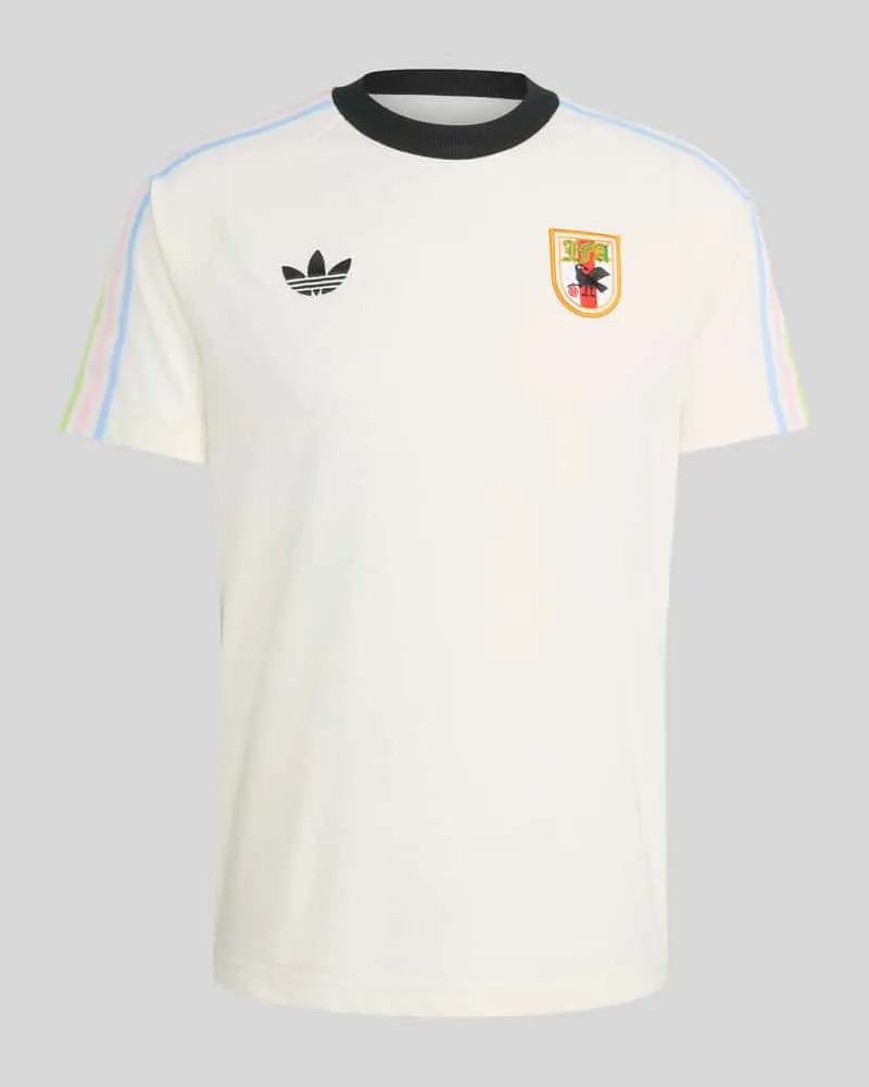 adidas Regular Fit T-Shirt aus reiner Baumwolle mit Japan-Applikation Offwhite