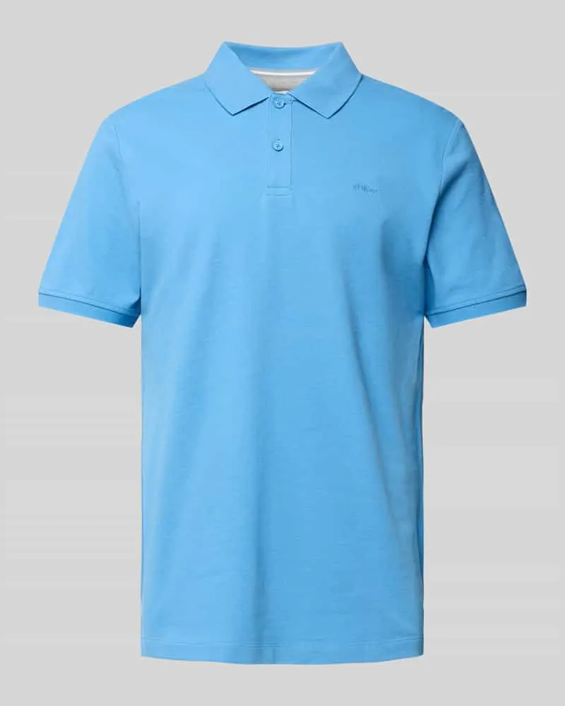 S.Oliver Regular Fit Poloshirt aus reiner Baumwolle Royal