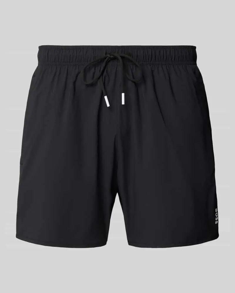 HUGO BOSS Badeshorts mit Mesh-Einsatz 