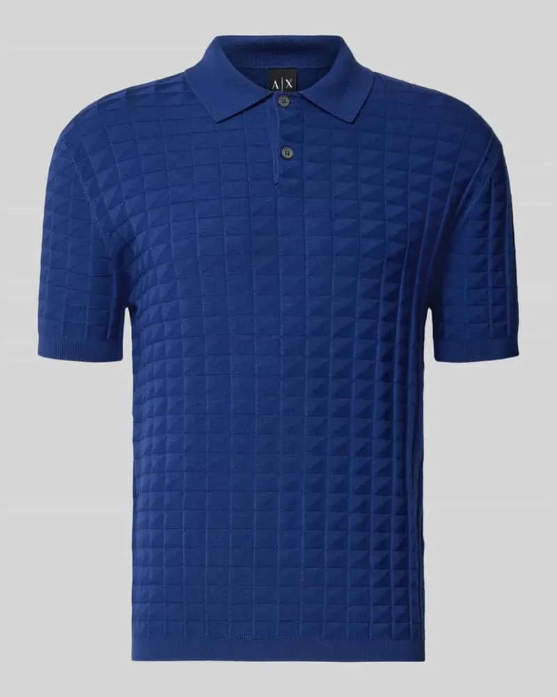 Armani Exchange Regular Fit Poloshirt aus Viskose-Mix Modell 'Maglia Royal