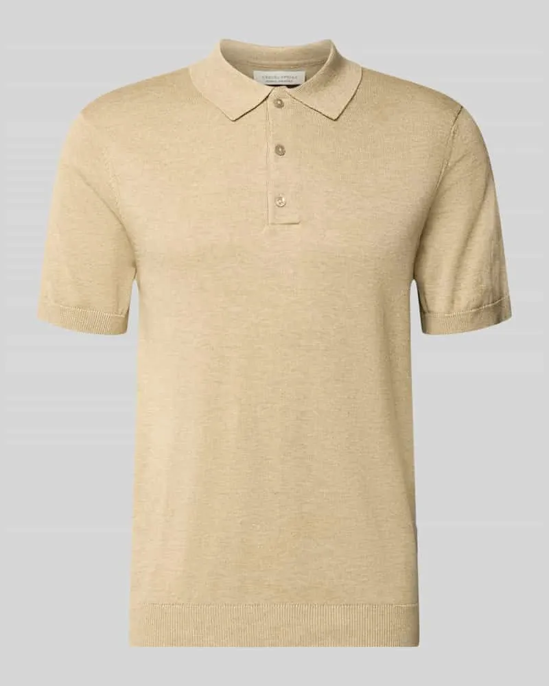 Casual Friday Regular Fit Poloshirt mit Knopfleiste Modell 'BELLS Taupe