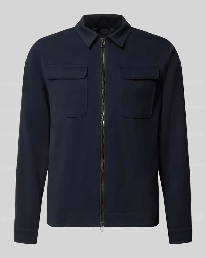 Zuitable Regular Fit Hemdjacke mit Viskose-Mix Modell 'Taylor Marine