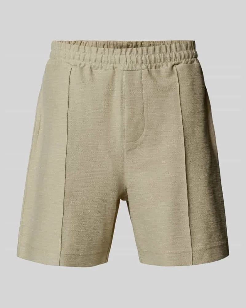 JOOP! Shorts mit elastischem Bund und Gesäßtasche Beige