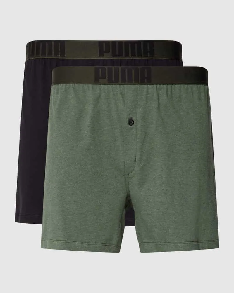 Puma Loose Fit Boxershorts im 2er-Pack Oliv