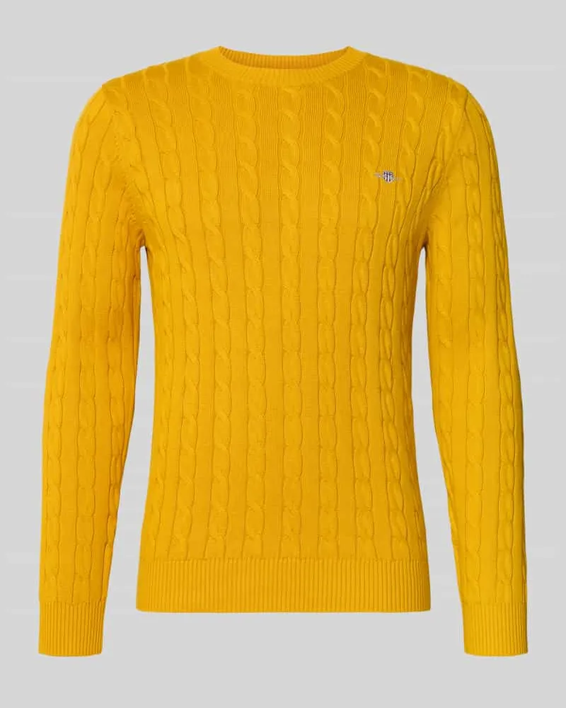 Gant Regular Fit Pullover mit Logo-Stickerei Dunkel