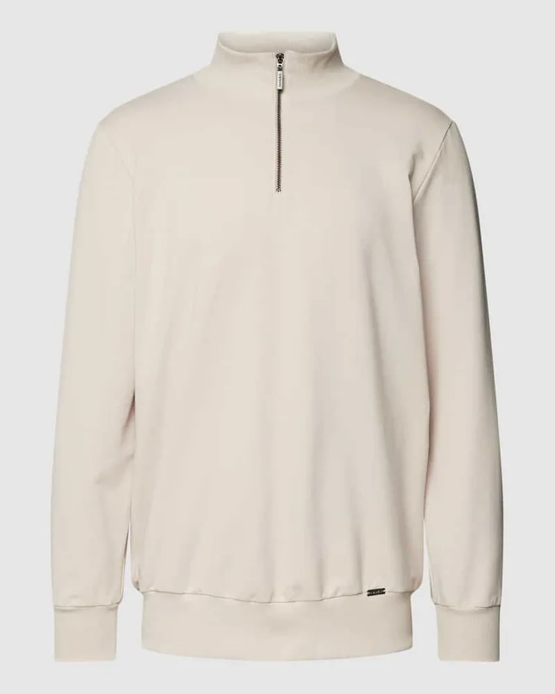 Hanro Sweatshirt mit Stehkragen Modell 'Natural Living 