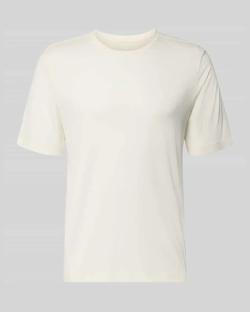 Salomon Funktionsshirt mit Rundhalsausschnitt und Logo Offwhite