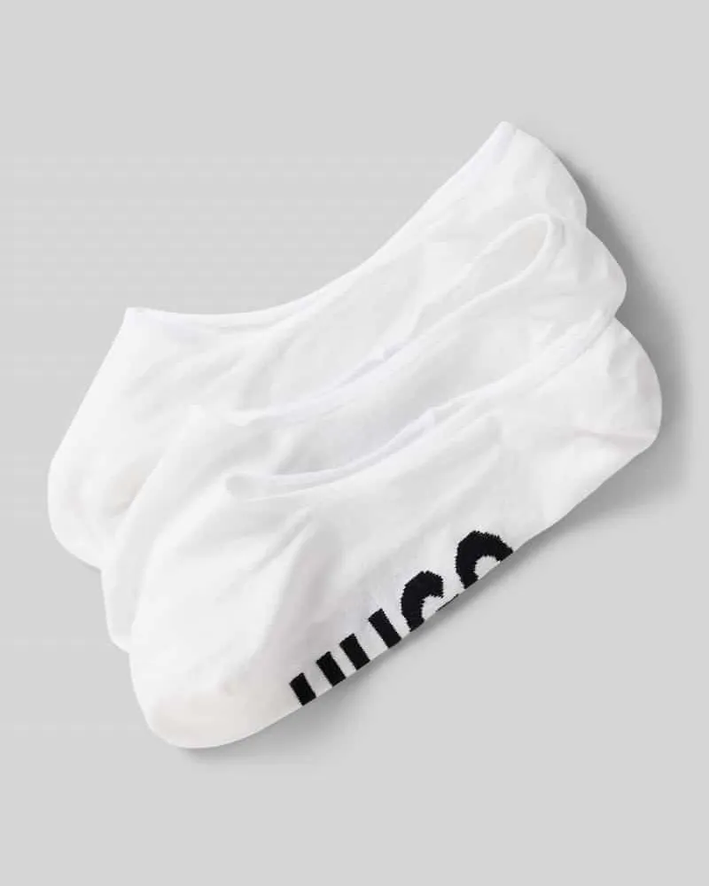 HUGO BOSS Füßlinge mit Label-Print im 3er-Pack 