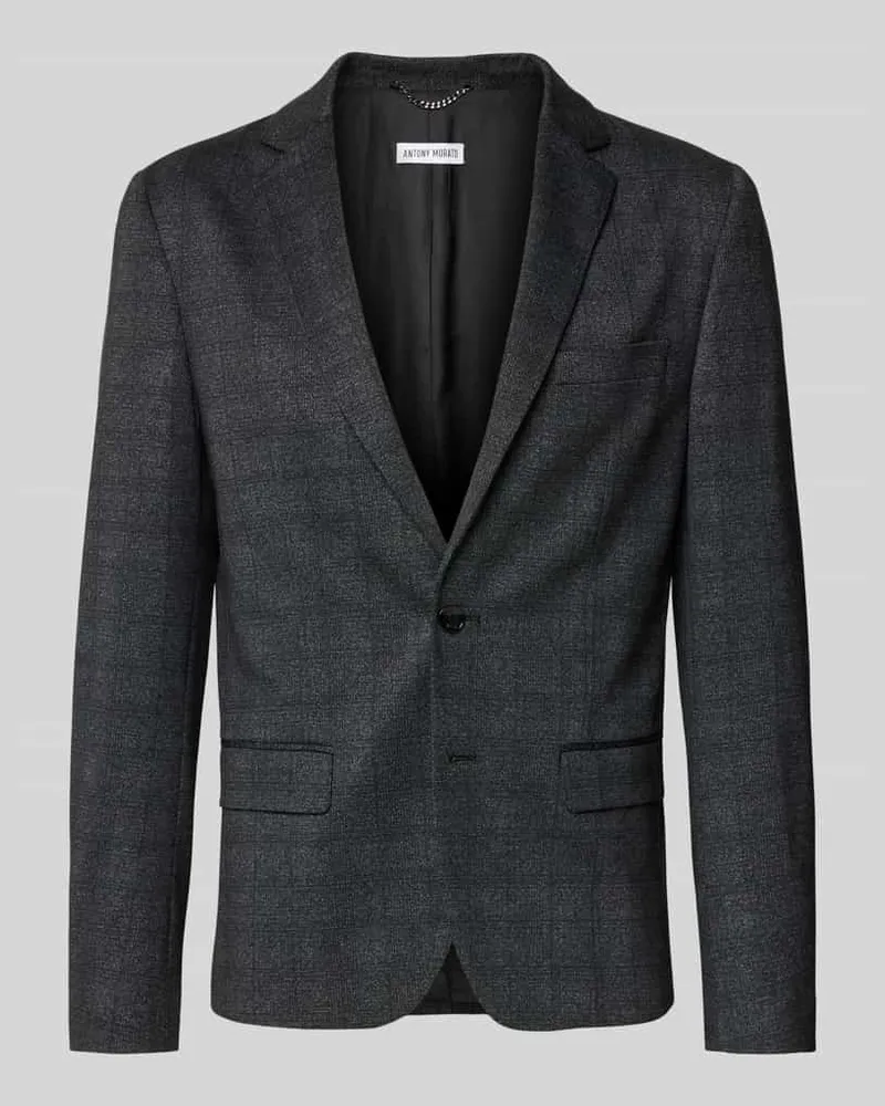 Antony Morato 2-Knopf-Sakko mit Reverskragen Modell 'ASHE Black