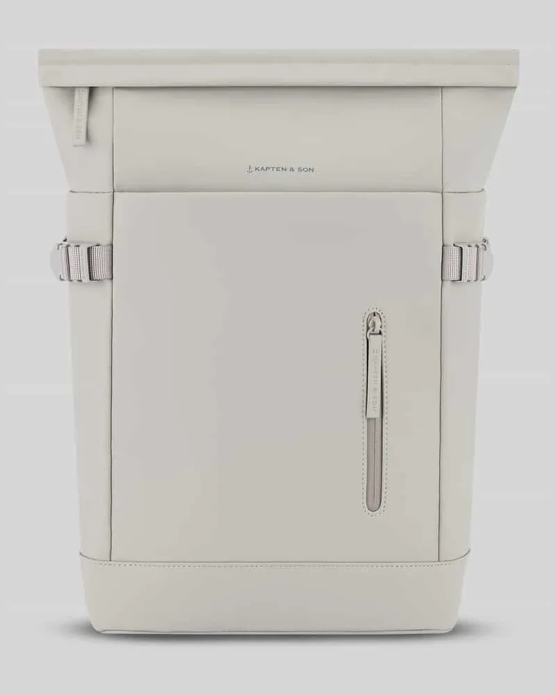 Kapten & Son Rucksack mit Flaschenhalterung innen Modell 'HELSINKI Hellgrau