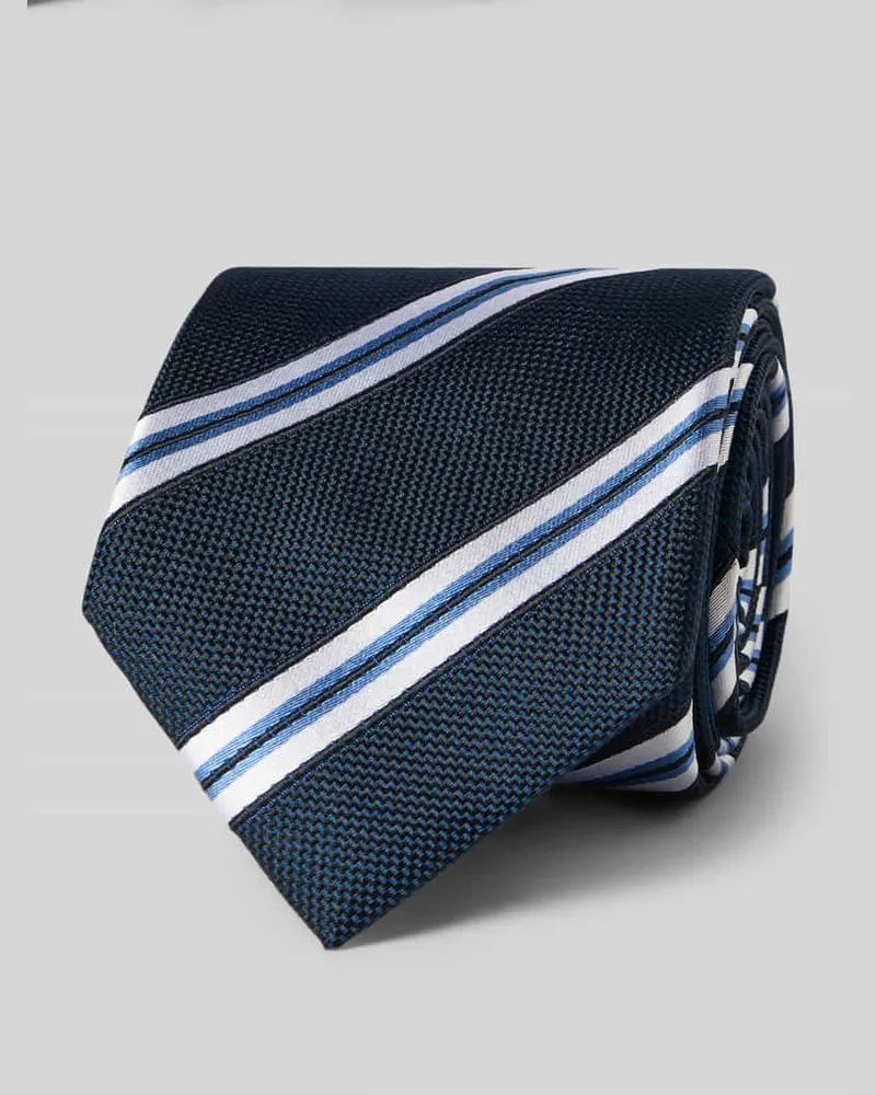 Monti Krawatte aus reiner Seide Marine