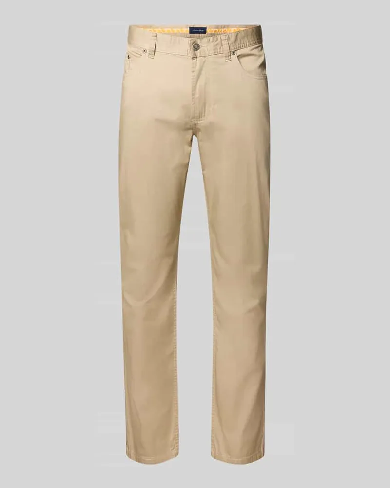 Christian Berg Regular Fit Chino im 5-Pocket-Design Sand