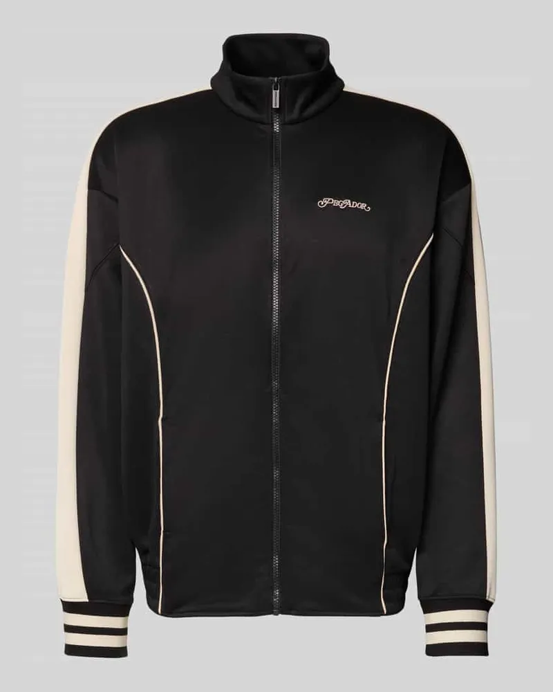 PEGADOR Oversized Sweatjacke mit Logo-Stitching Modell 'Weldon 