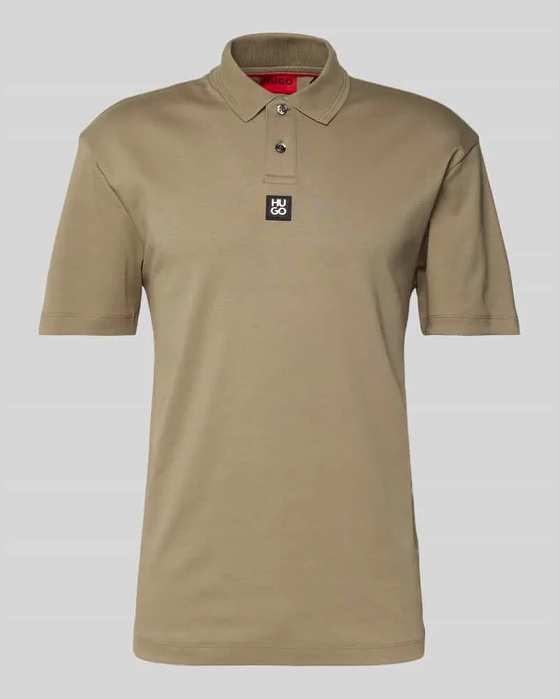 HUGO BOSS Regular Fit Poloshirt mit Label-Badge Modell 'Deabono 