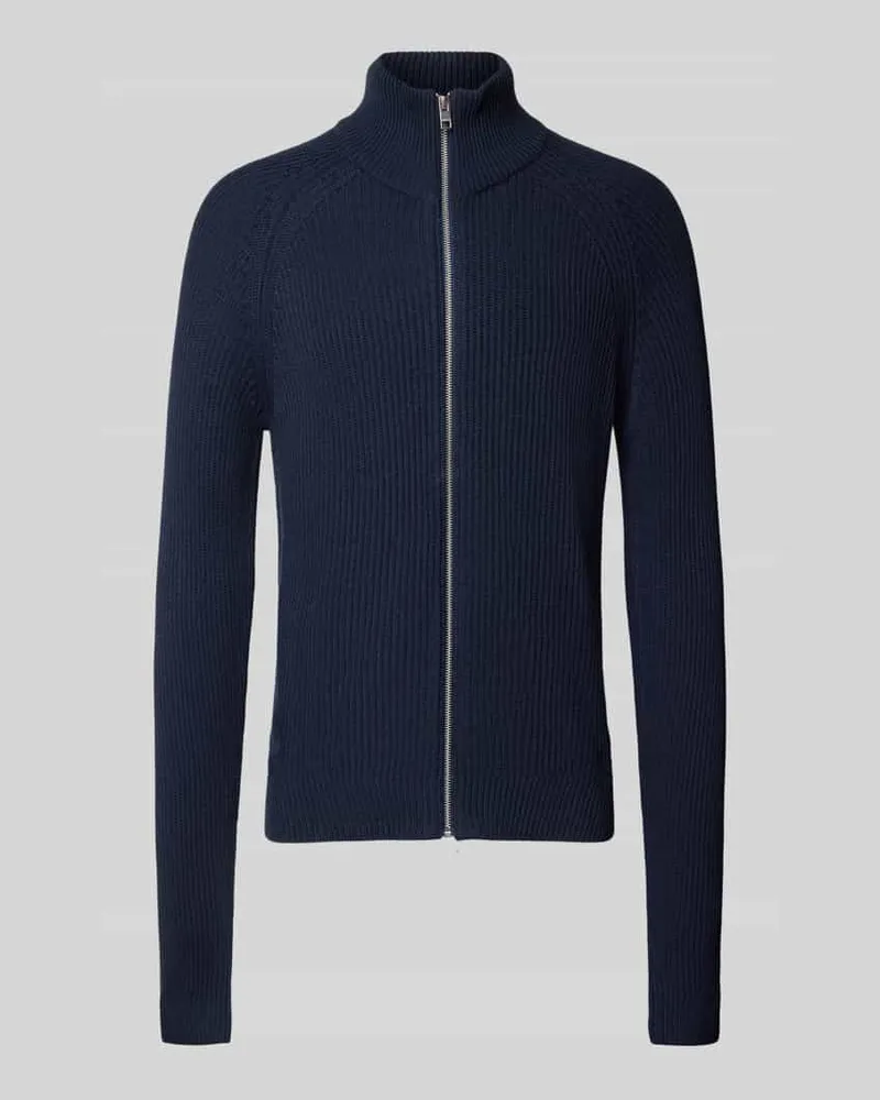 Jack & Jones Cardigan mit Stehkragen und Reißverschluss Modell 'PANNEL Marine
