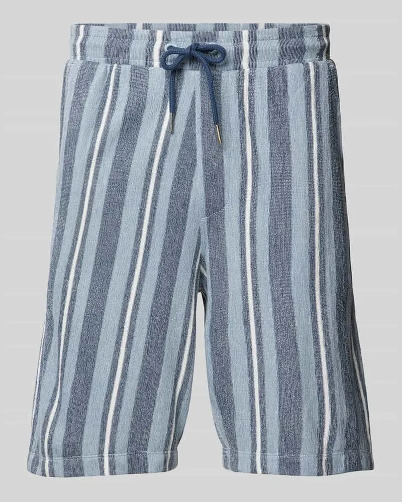 Lindbergh Bermudas mit Streifenmuster Marine