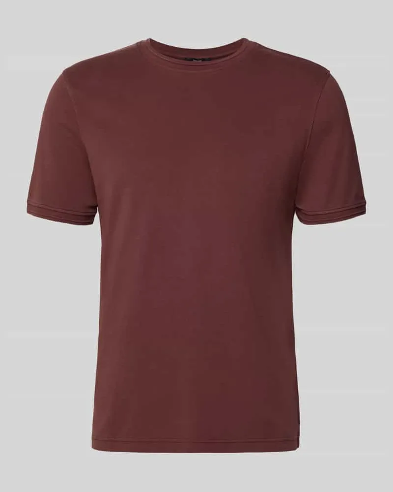 cinque Regular Fit T-Shirt mit Rundhalsausschnitt Modell 'Lao Pflaume