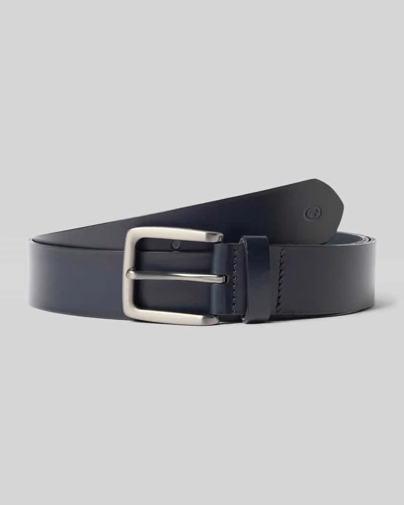 Tom Tailor Ledergürtel mit Dornschließe Modell 'Scott Marine