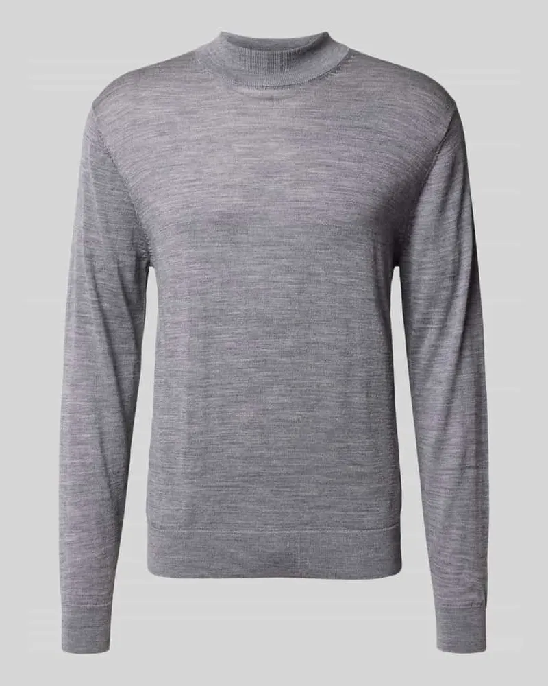 Manuel Ritz Strickpullover mit gerippten Abschlüssen 