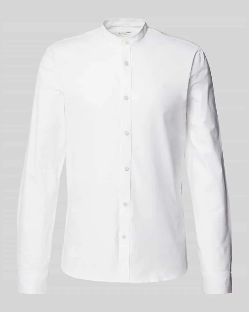 Lindbergh Slim Fit Freizeithemd mit Stehkragen Modell 'Oxford 