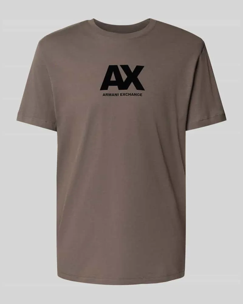 Armani Exchange Regular Fit T-Shirt aus reiner Baumwolle mit Logo-Print 
