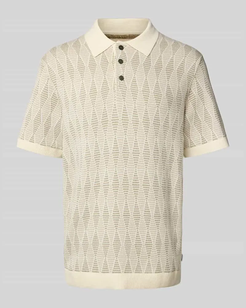 Jack & Jones Regular Fit Poloshirt mit Strukturmuster Modell 'JUDE 