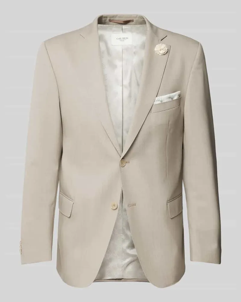 Carl Gross Sakko mit floraler Applikation Modell 'Shelby Beige