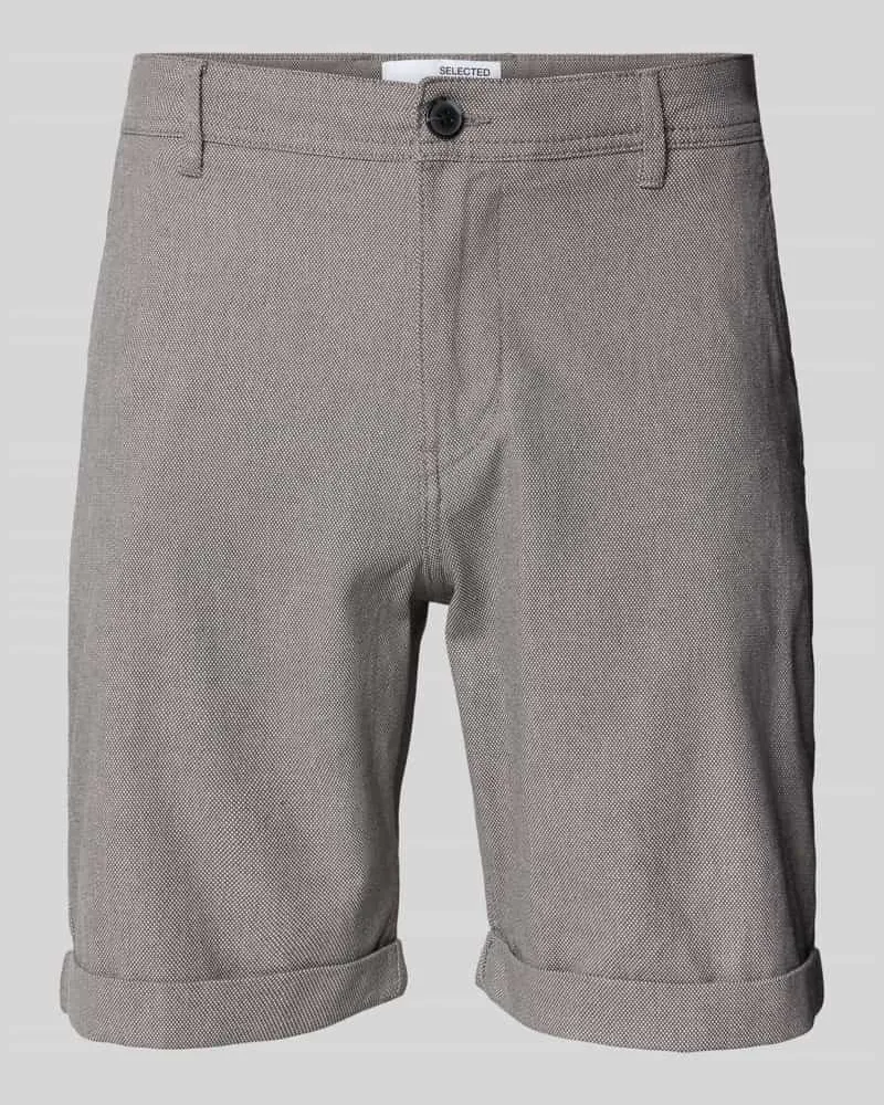 Selected Homme Slim Fit Shorts mit Strukturmuster Modell 'LUTON 