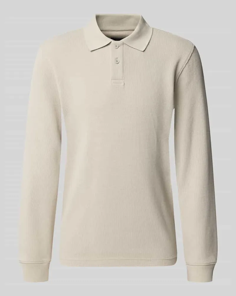 McNeal Relaxed Fit Poloshirt aus elastischem Baumwoll-Mix Beige