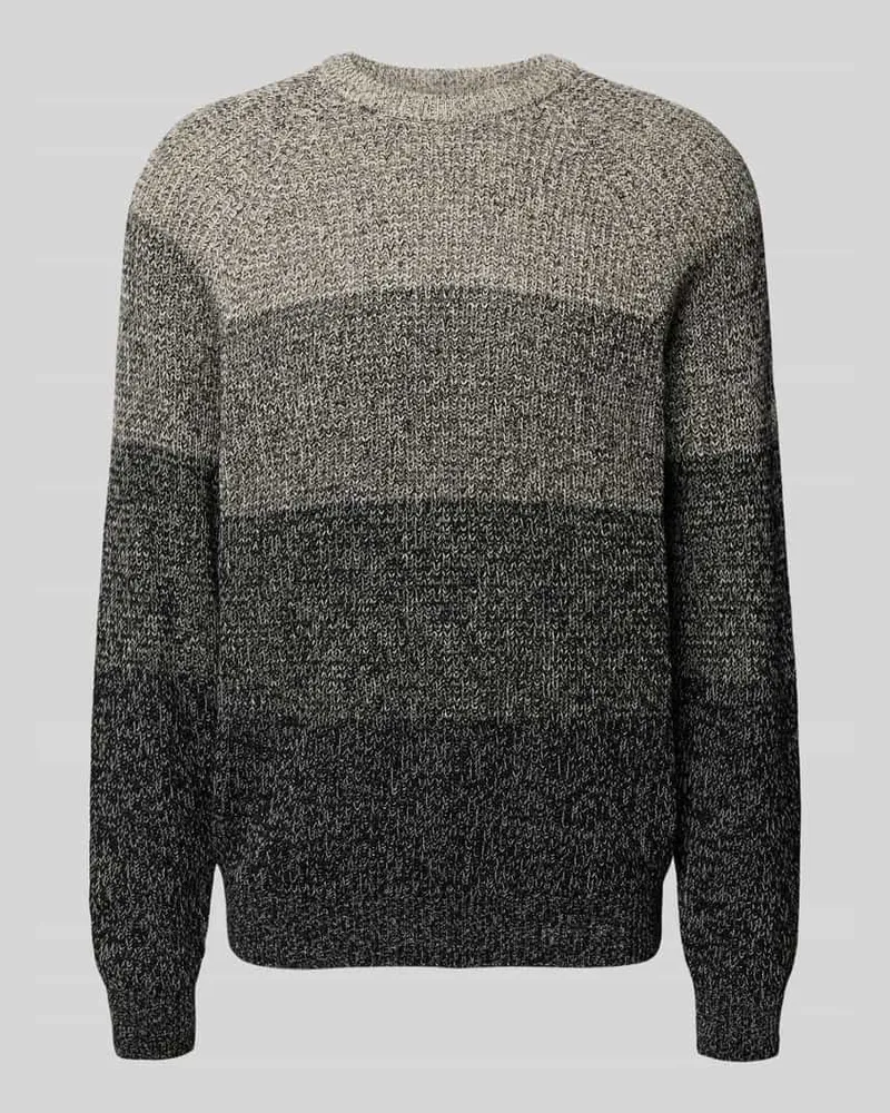 Only & Sons Relaxed Fit Strickpullover aus reiner Baumwolle Modell 'BIRK Black
