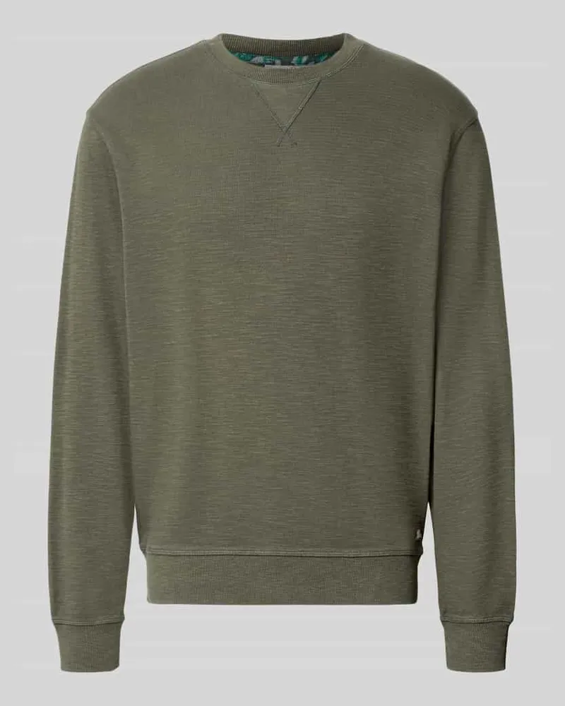 Scotch&Soda Regular Fit Sweatshirt aus Baumwoll-Mix Dunkelgruen
