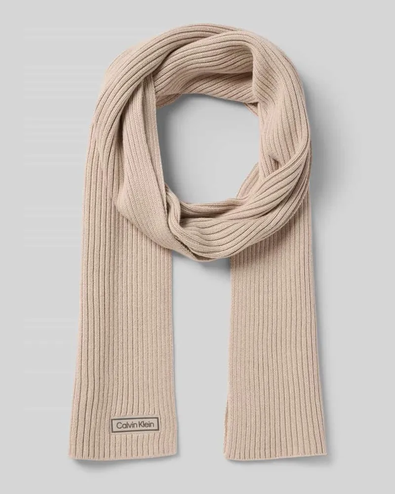 Calvin Klein Schal aus Baumwoll-Kaschmir-Mix Beige
