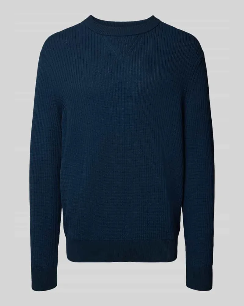HUGO BOSS Regular Fit Strickpullover aus Baumwoll-Mix Modell 'APOKKO 