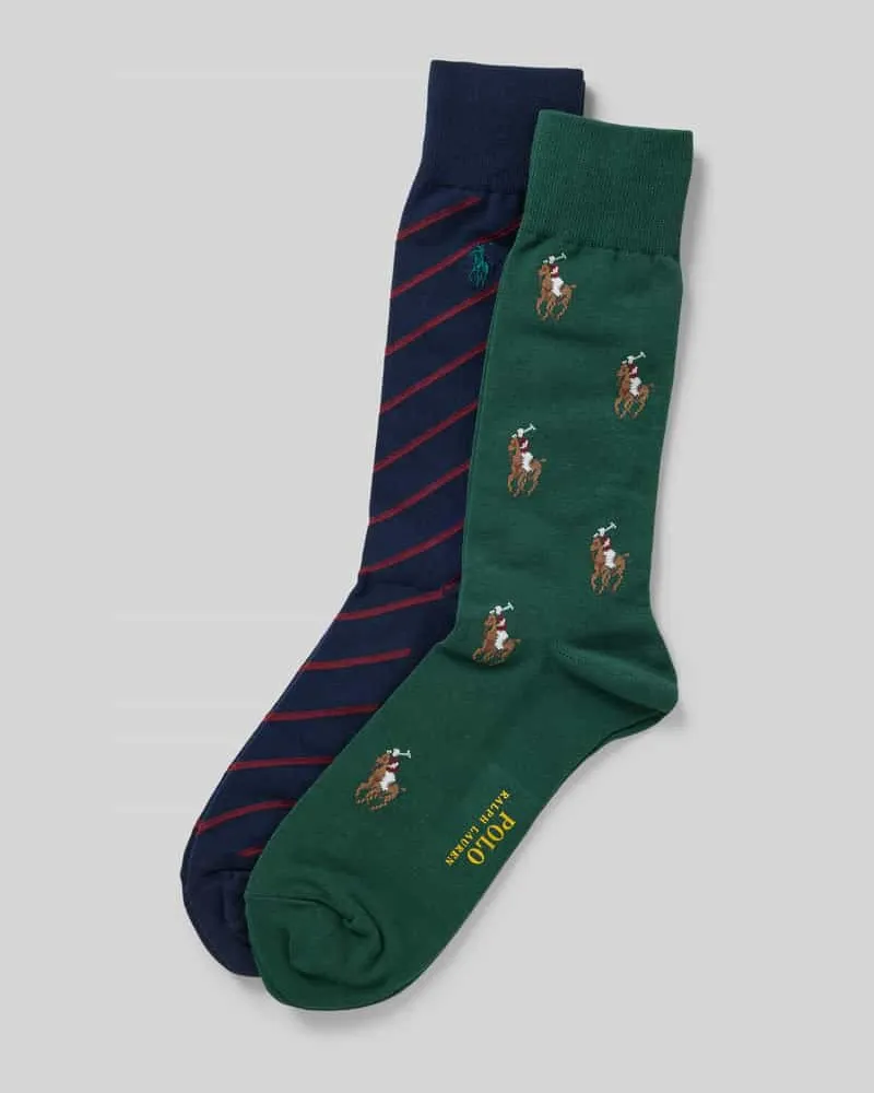 Ralph Lauren Socken mit Label-Details im 2er-Pack Gruen