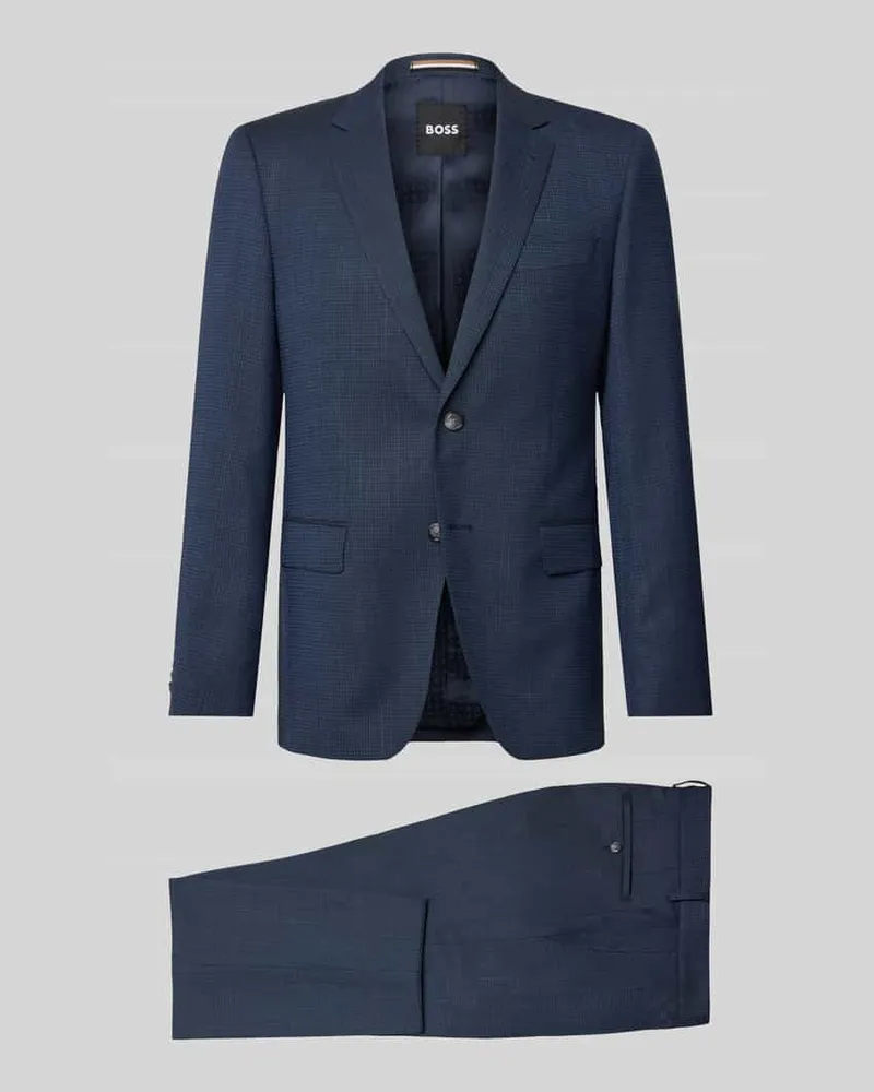 HUGO BOSS Slim Fit Anzug mit Brustleistentasche Modell 'Huge 