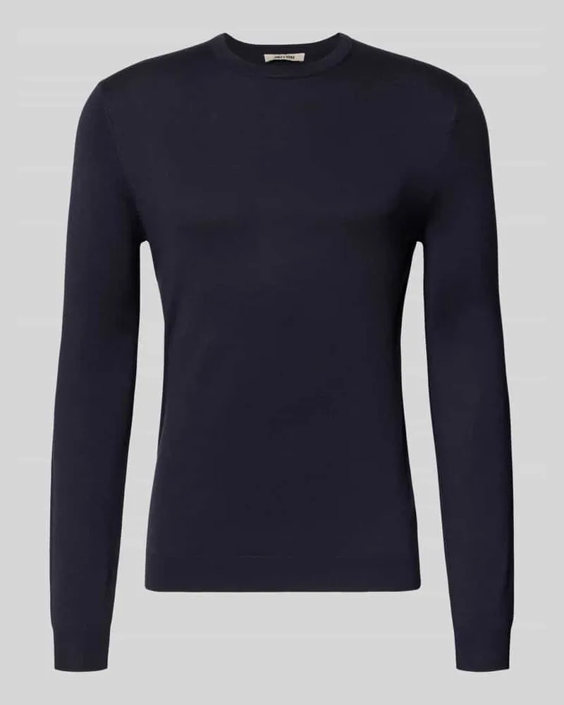 Only & Sons Regular Fit Pullover aus Viskose-Mix Modell 'WYLER Dunkelblau