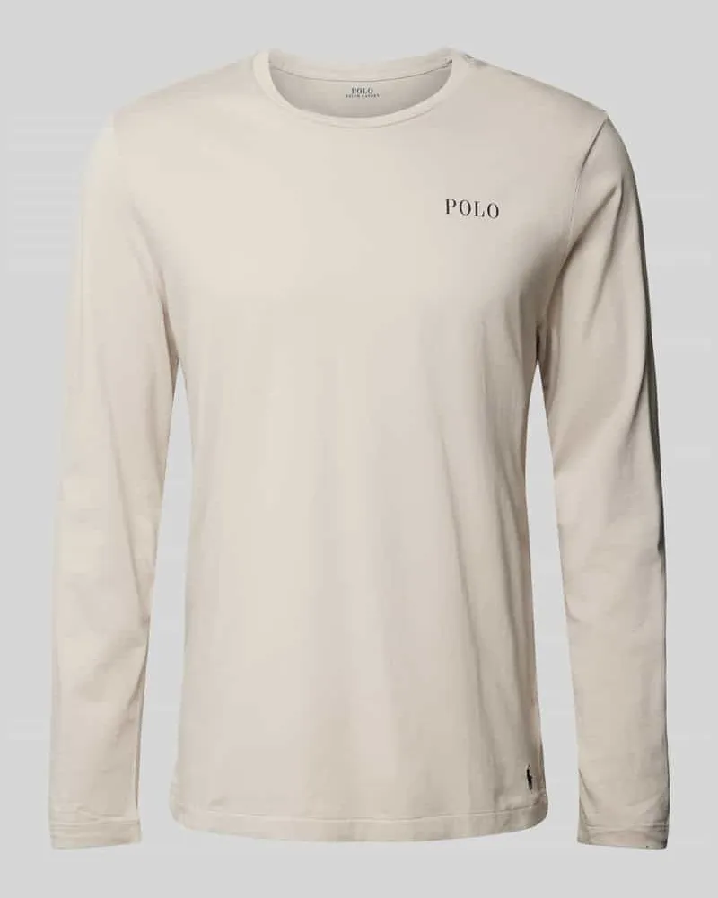 Ralph Lauren Longsleeve mit Label-Print Taupe