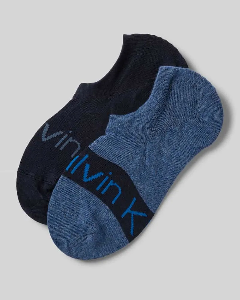 Calvin Klein Sneakersocken mit Label-Print 