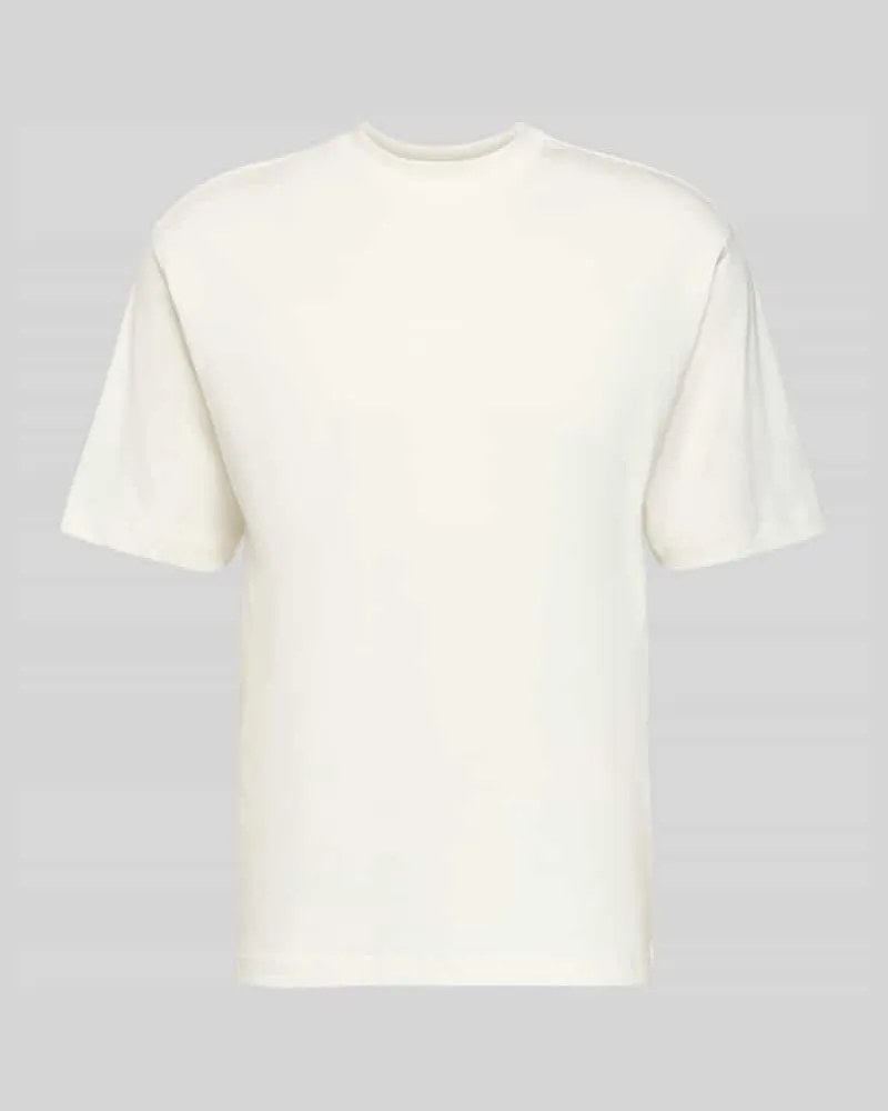 McNeal Regular Fit T-Shirt aus reiner Baumwolle Ecru