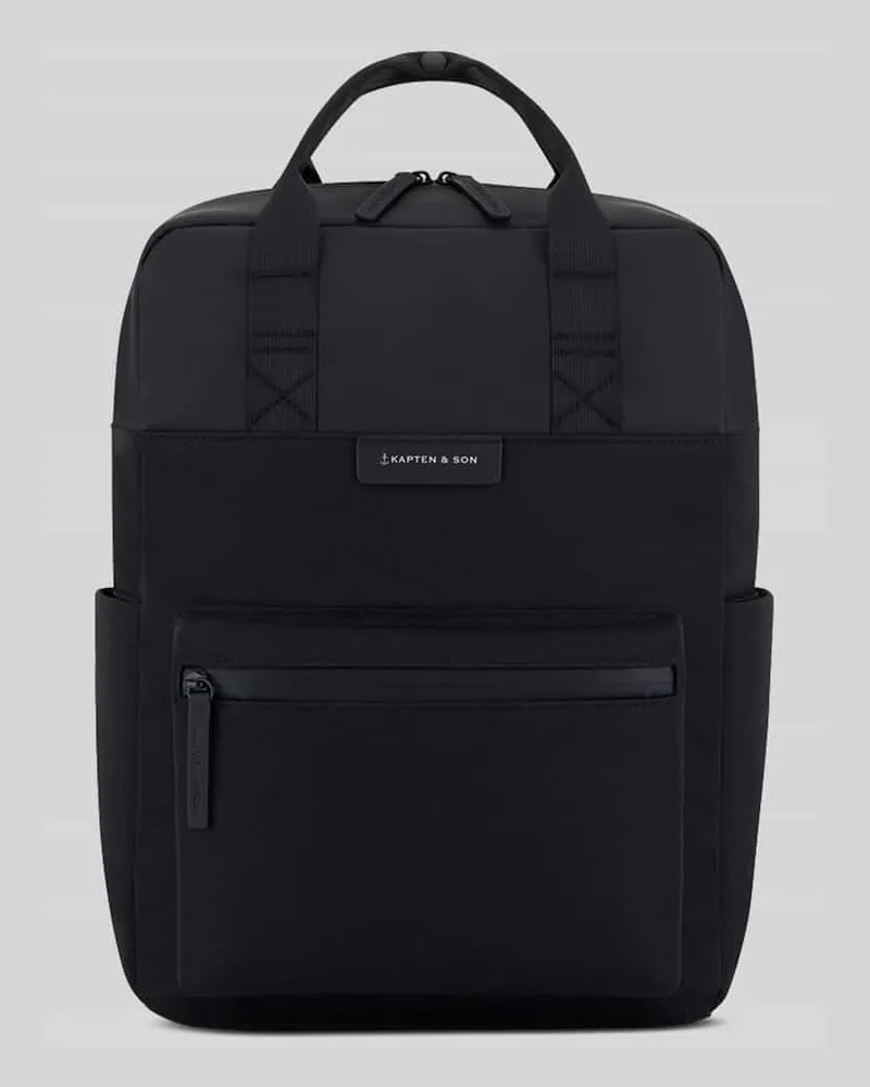 Kapten & Son Rucksack mit Anti-Diebstahlfach Modell 'BERGEN PRO Black