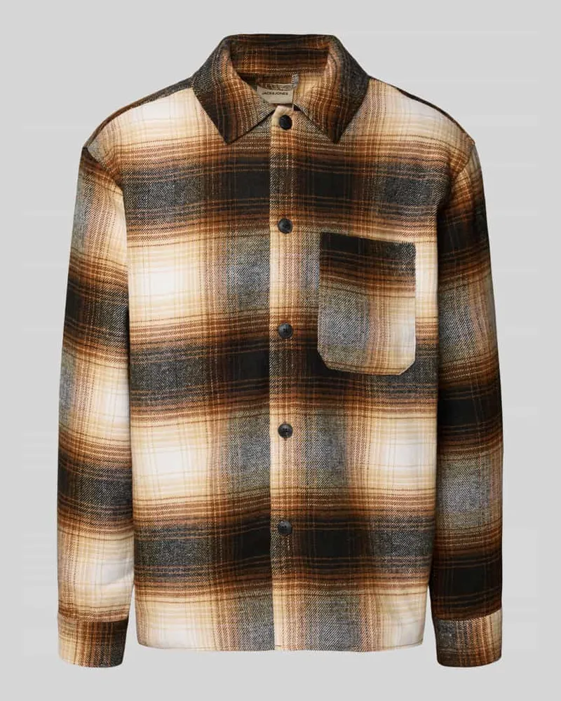 Jack & Jones Regular Fit Hemdjacke mit Brusttasche Modell 'ZAC 