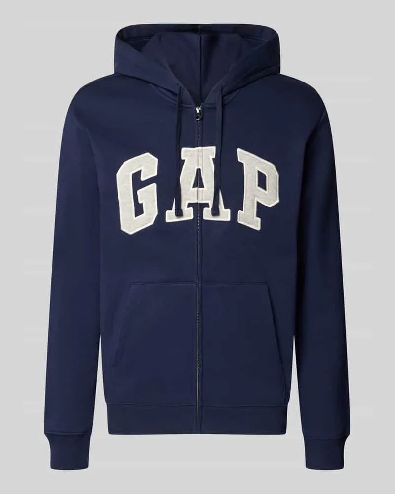 GAP Sweatjacke mit Logo-Schriftzug Marine