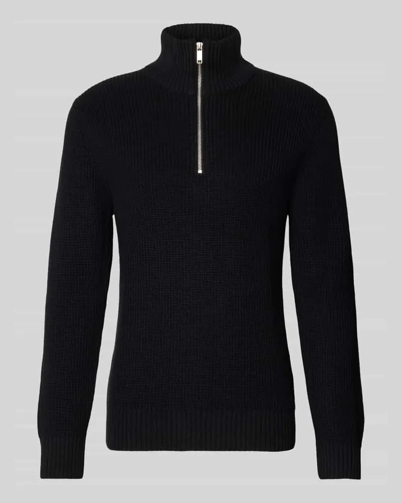 McNeal Strickpullover mit Troyer-Kragen 
