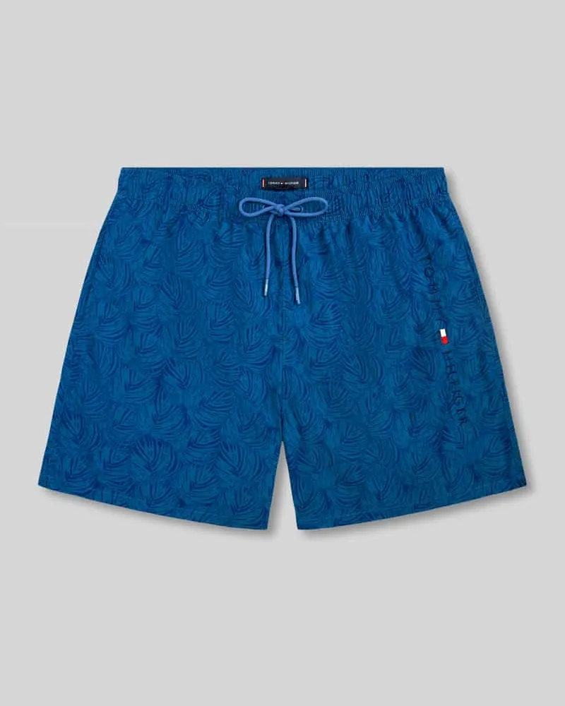 Tommy Hilfiger Regular Fit Badehose mit Logo Print Dunkelblau