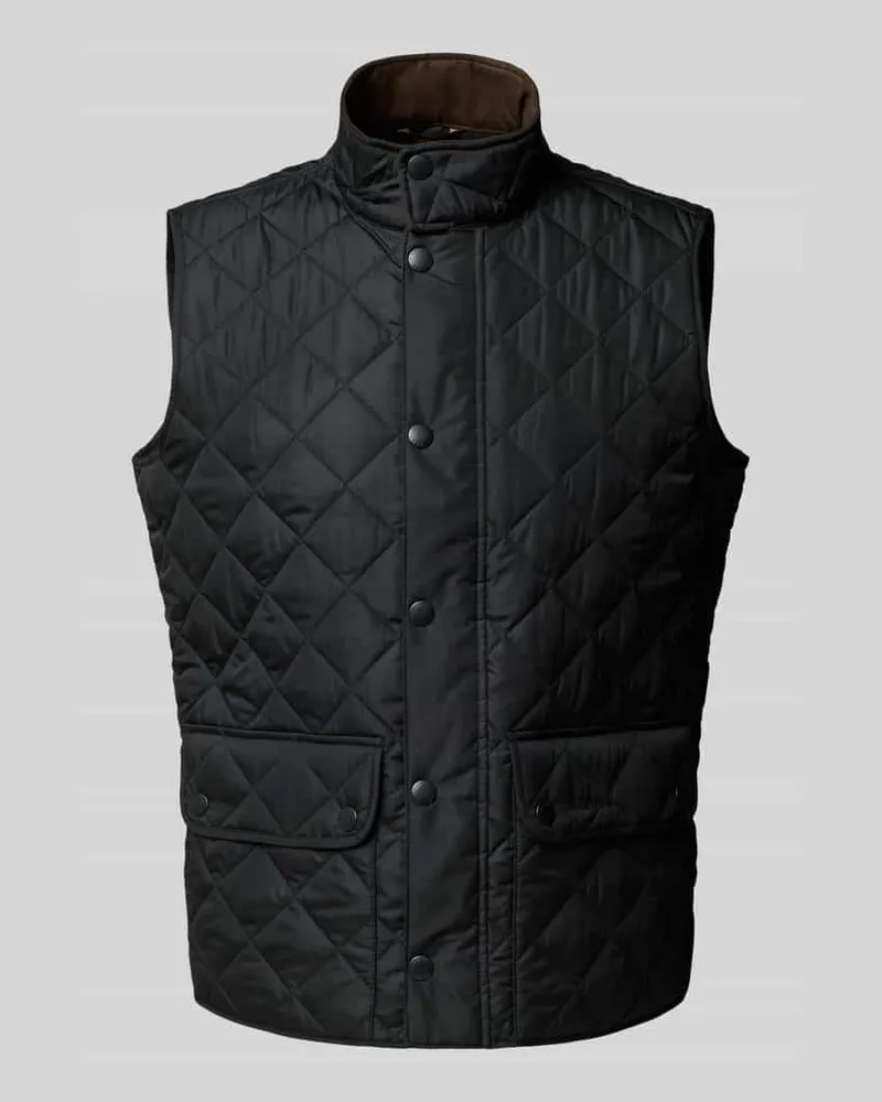 Barbour Regular Fit Steppweste mit Druckknöpfen Modell 'LOWERDALE GILET 