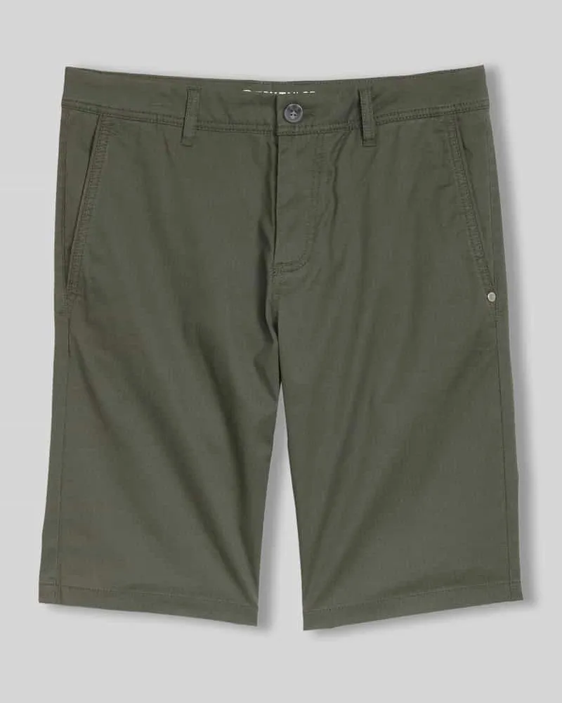 Tom Tailor Slim Fit Chinoshorts aus Baumwoll-Mix Khaki