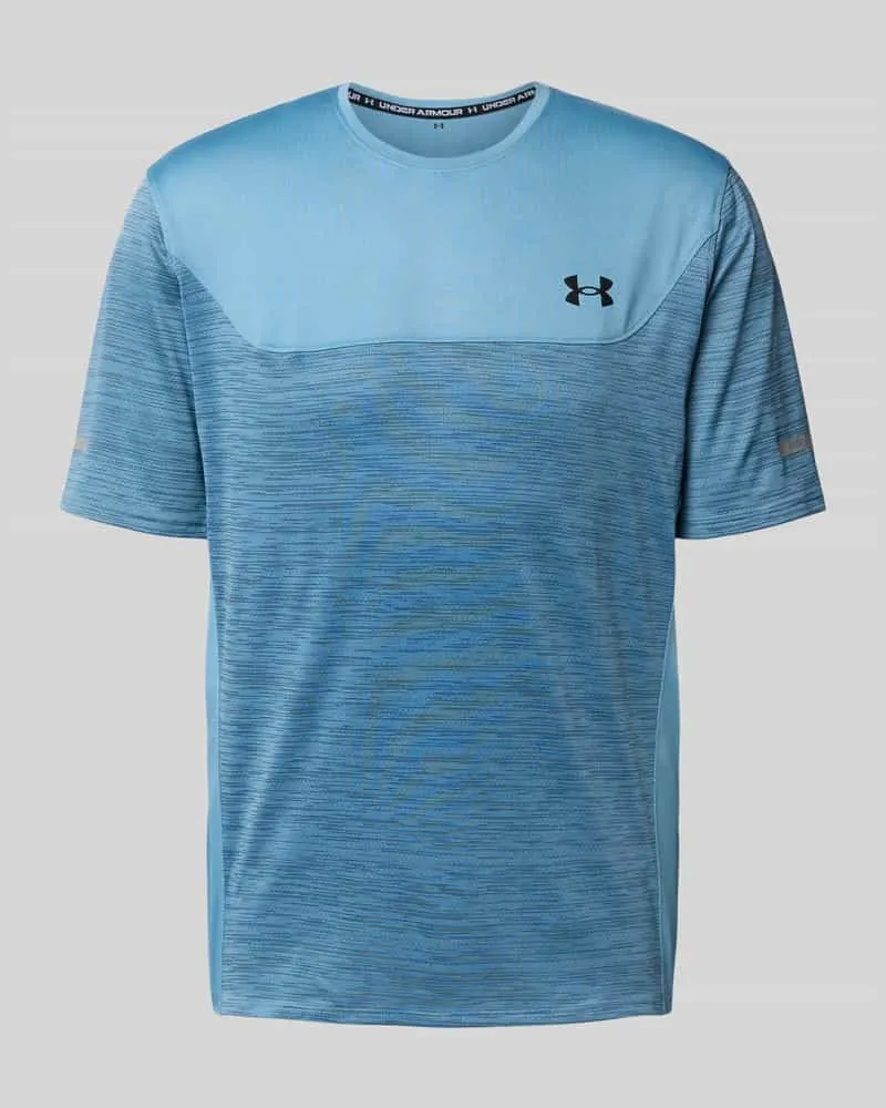 Under Armour Regular Fit T-Shirt mit Logo-Print Modell 'Tech Dunkelblau