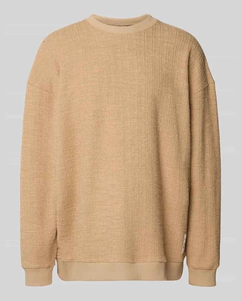Scotch&Soda Oversized Sweatshirt mit Logo-Patch Camel