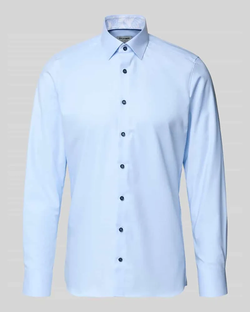 Olymp Slim Fit Business-Hemd mit Kentkragen Bleu