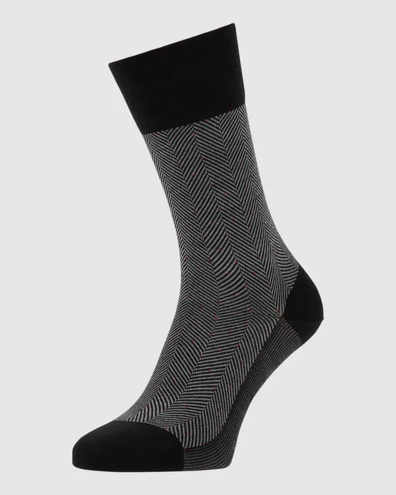 Falke Socken aus Merinowollmischung Modell 'Sensitive Herringbone 
